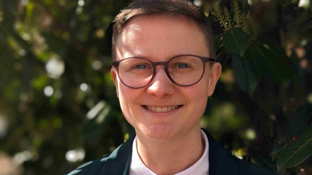Amy Ashenden, Interim Chief Executive of Just Like Us, the LGBT+ young people's charity