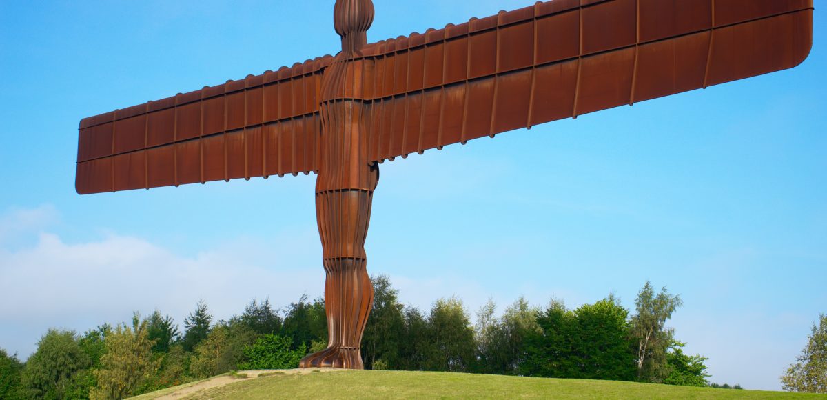 Angel of the North statue in the North East, which Just Like Us' research report covers