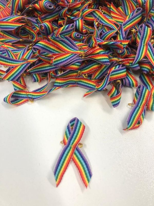 Rainbow Ribbons for LGBT+ school fundraisers