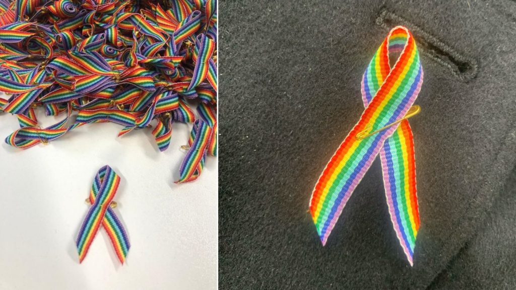 Close up: Rainbow Ribbons
