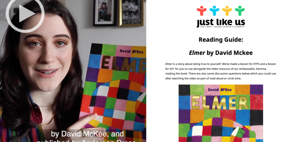 Elmer, by David McKee, is the focus of Just Like Us’ new free educational resources for School Diversity Week