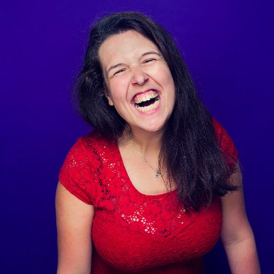 Rosie Jones laughing