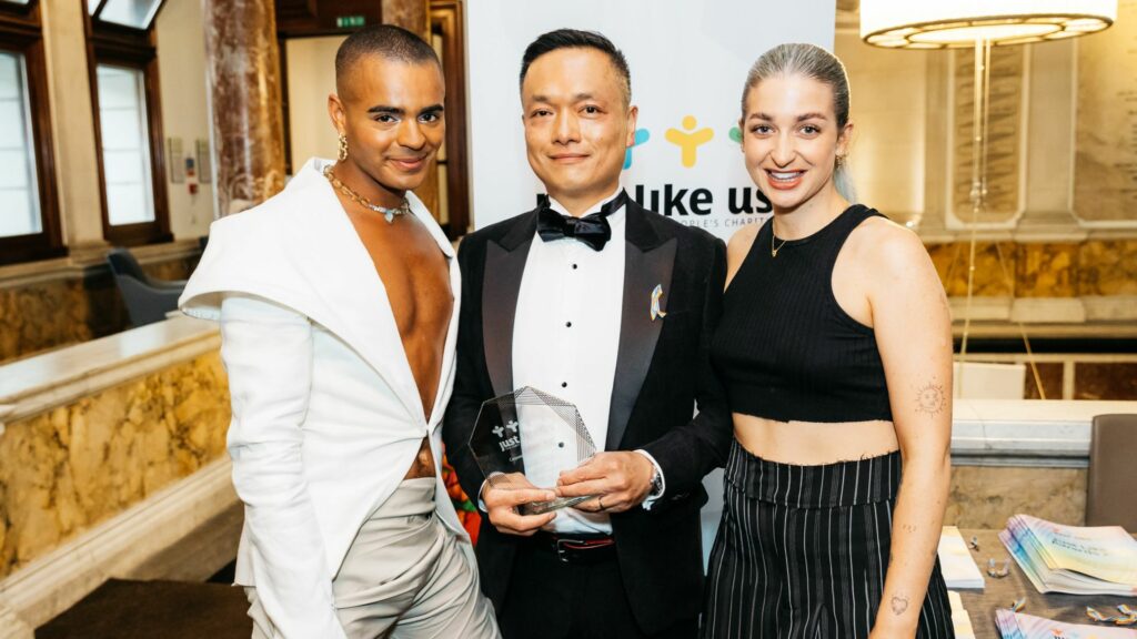 Alan Kan with Harriet Rose and Layton Williams