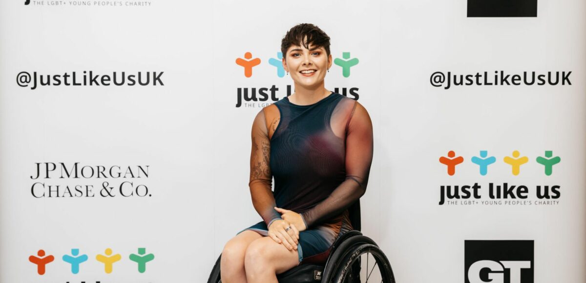 Lauren Rowles at the Just Like Us awards