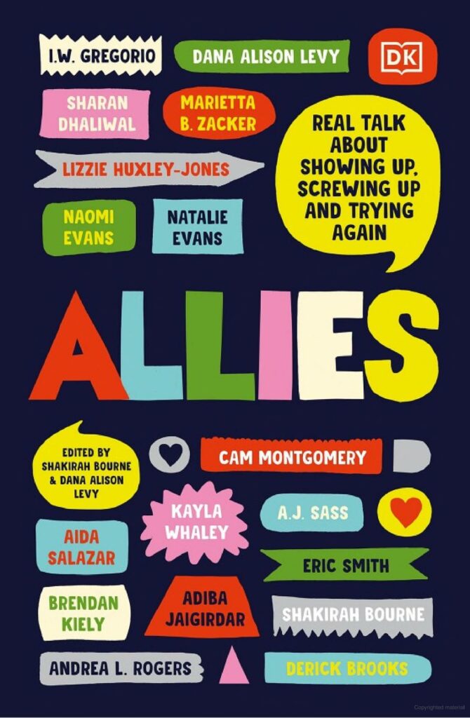The cover of Allies: Real Talk About Showing Up, Screwing Up, And Trying Again by Shakirah Bourne & Dana Alison Levy